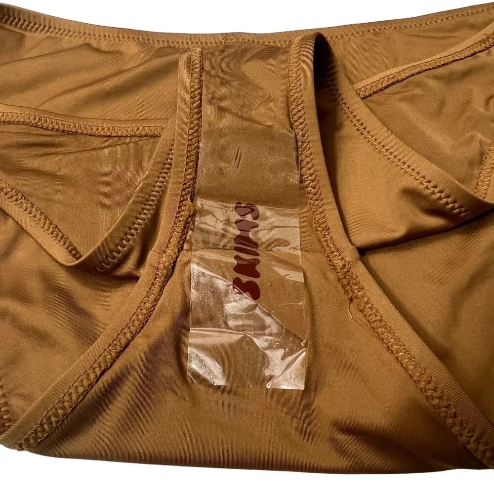 SKIMS Swim Cheeky Tanga Bottoms Almond Womens 2X‎